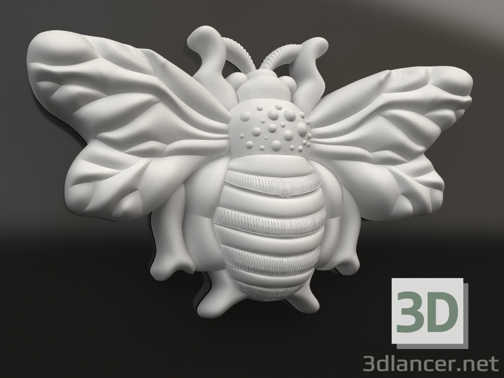 Modelo 3d Elemento decorativo de gesso DE 074 (60x96x20) - preview