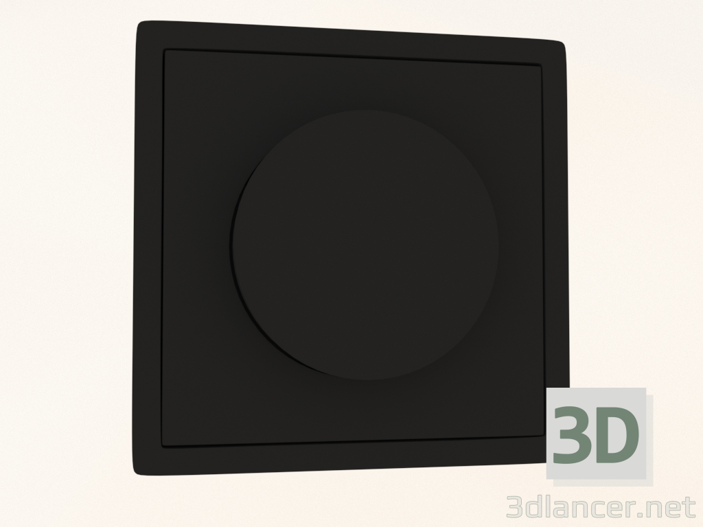 3D Modell Triac-Drehdimmer (LED, 300 W, Carbon matt, DA65030) R98 - Vorschau