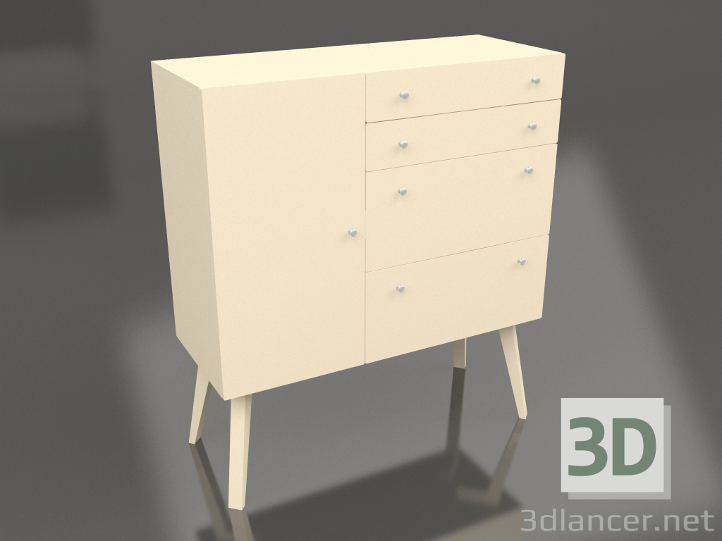 3d model Big Lutreola chest of drawers (option 7) - preview