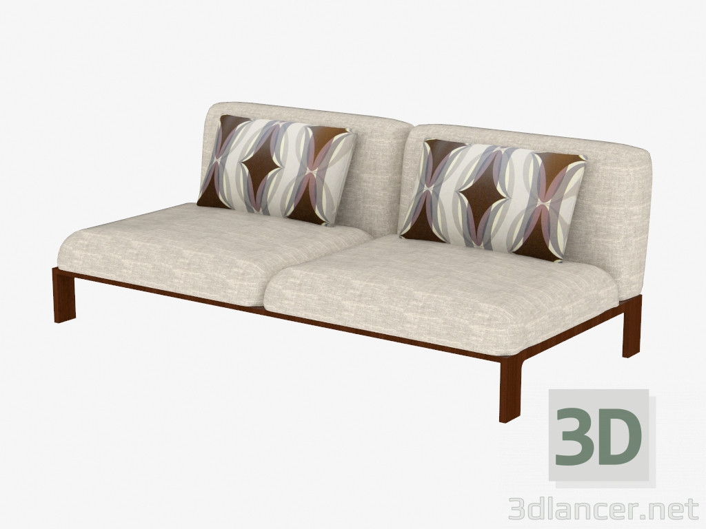 Modelo 3d Sofá-cama duplo - preview