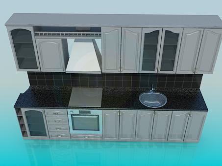 modello 3D Cucina - anteprima