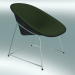 3d model Sillón CUP lounge lounge (1960-12, cromo, ABS negro) - vista previa