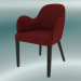 modèle 3D Demi-chaise Emily (rouge) - preview