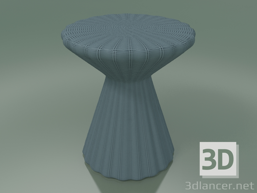 Modelo 3d Mesa de apoio, otomano (Bolla 12, Azul) - preview