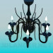 3d model Chandelier made of black glass - preview