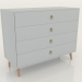 modèle 3D Commode Polly (blanc) - preview