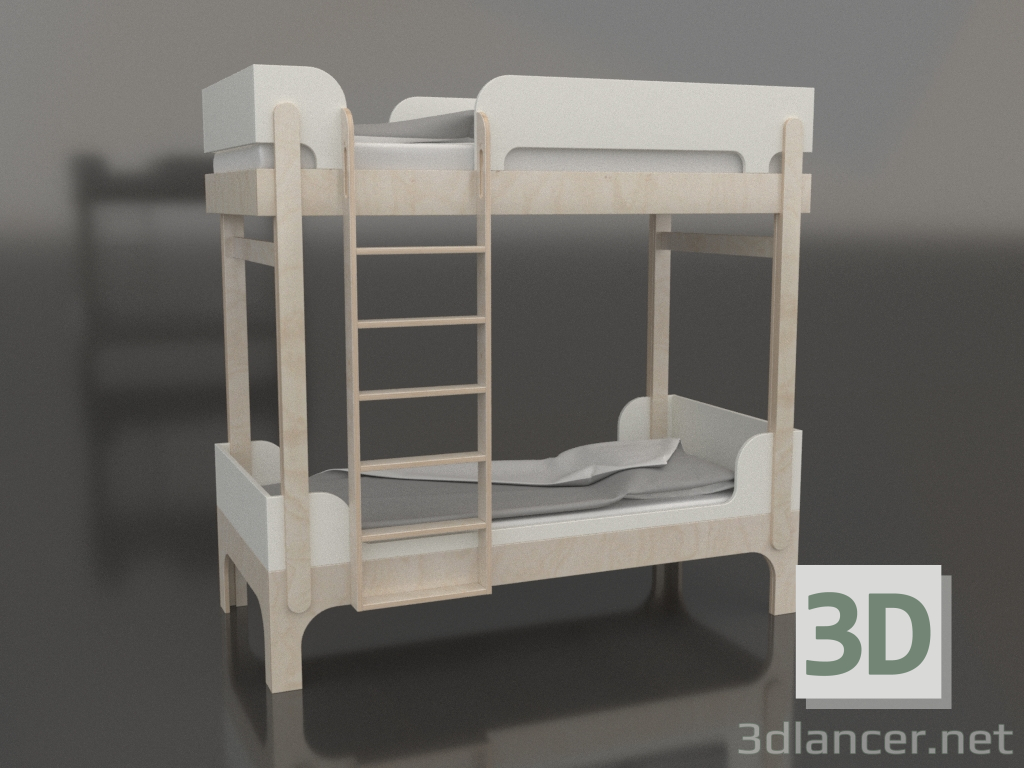 modello 3D Letto a castello TUNE Q (UNTQA1) - anteprima