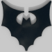 3d model bat silhouette - preview