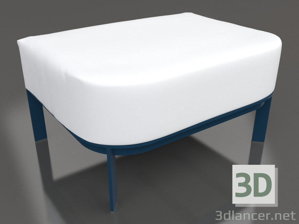 Modelo 3d Pufe para cadeira (azul cinza) - preview