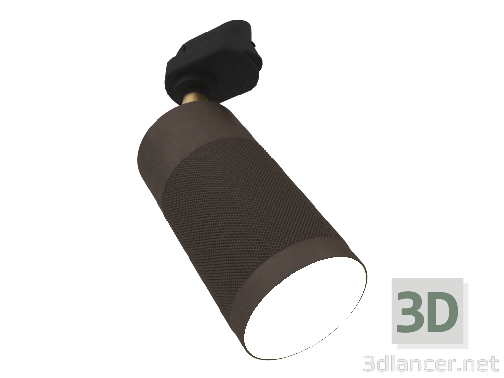 modello 3D Lampada da binario a soffitto Patrone (marrone I ottone) - anteprima