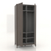 3d model Wardrobe FARGO 1050x600x2200 mm (dark oak, open) - preview