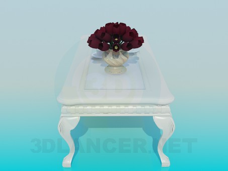 3D Modell Antiker Tisch - Vorschau