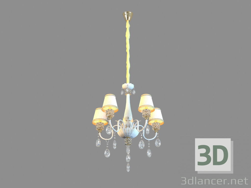 modello 3D Lampadario A8330LM-5GO - anteprima