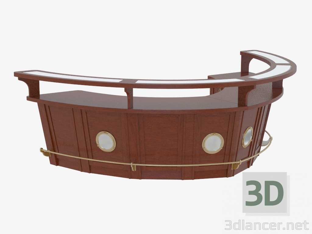 3d model Puesto de bar en estilo de barco - vista previa