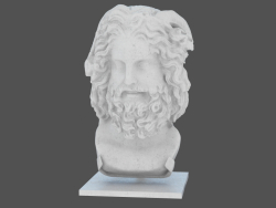 Marble head Head of Zeus Ammon