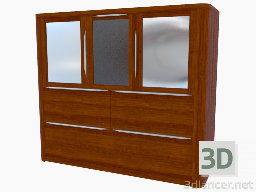 modello 3D Buffet alto (5893-44) - anteprima