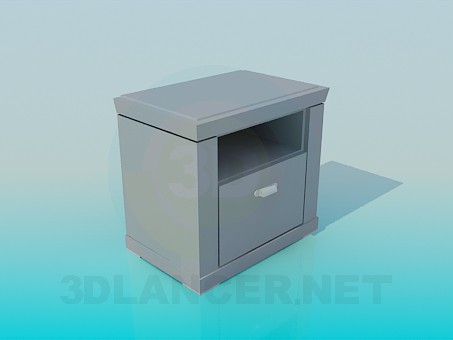 Modelo 3d Mesa de cabeceira - preview