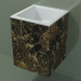 3d model Wall-mounted washbasin (02R113101, Emperador M06, L 36, P 36, H 48 cm) - preview