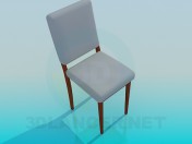 Chair with seat and backrest