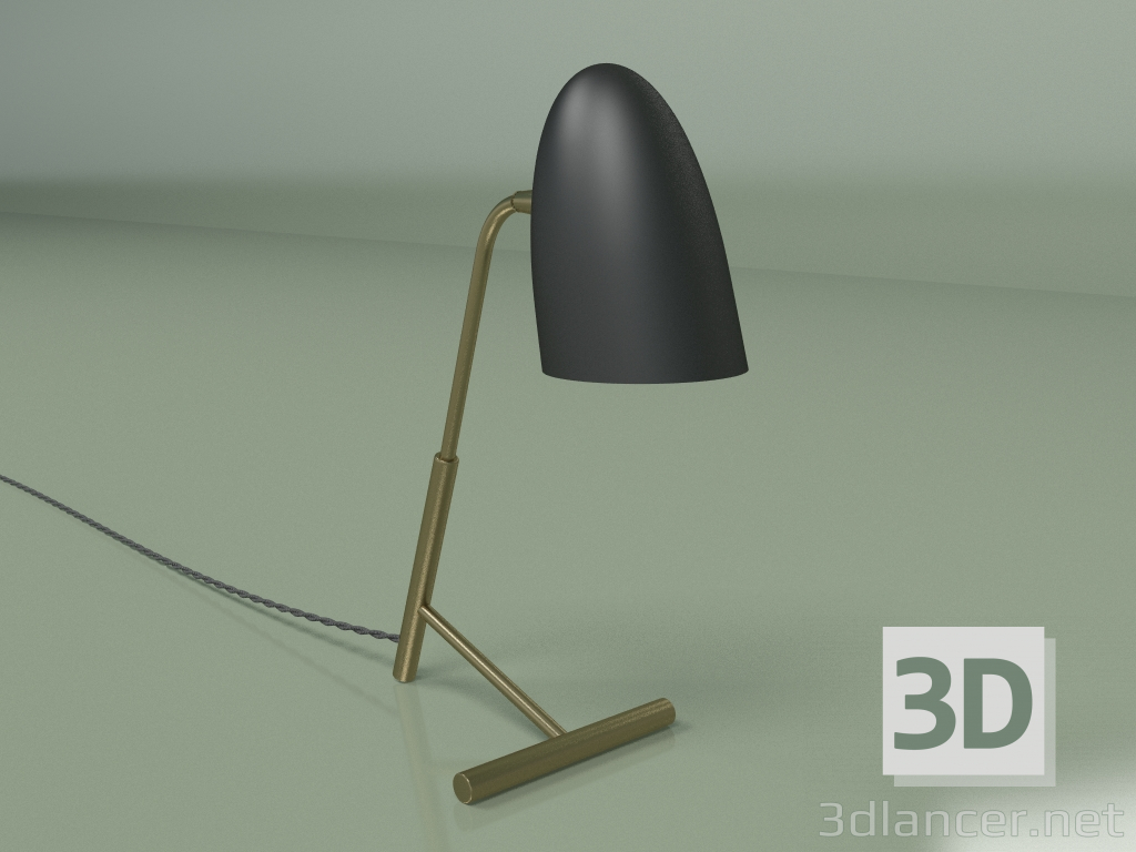 modello 3D Lampada da tavolo Truman (nero) - anteprima