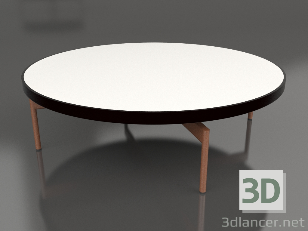 3d model Round coffee table Ø120 (Black, DEKTON Zenith) - preview