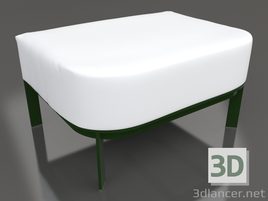 3D Modell Pouf für einen Stuhl (Flaschengrün) - Vorschau