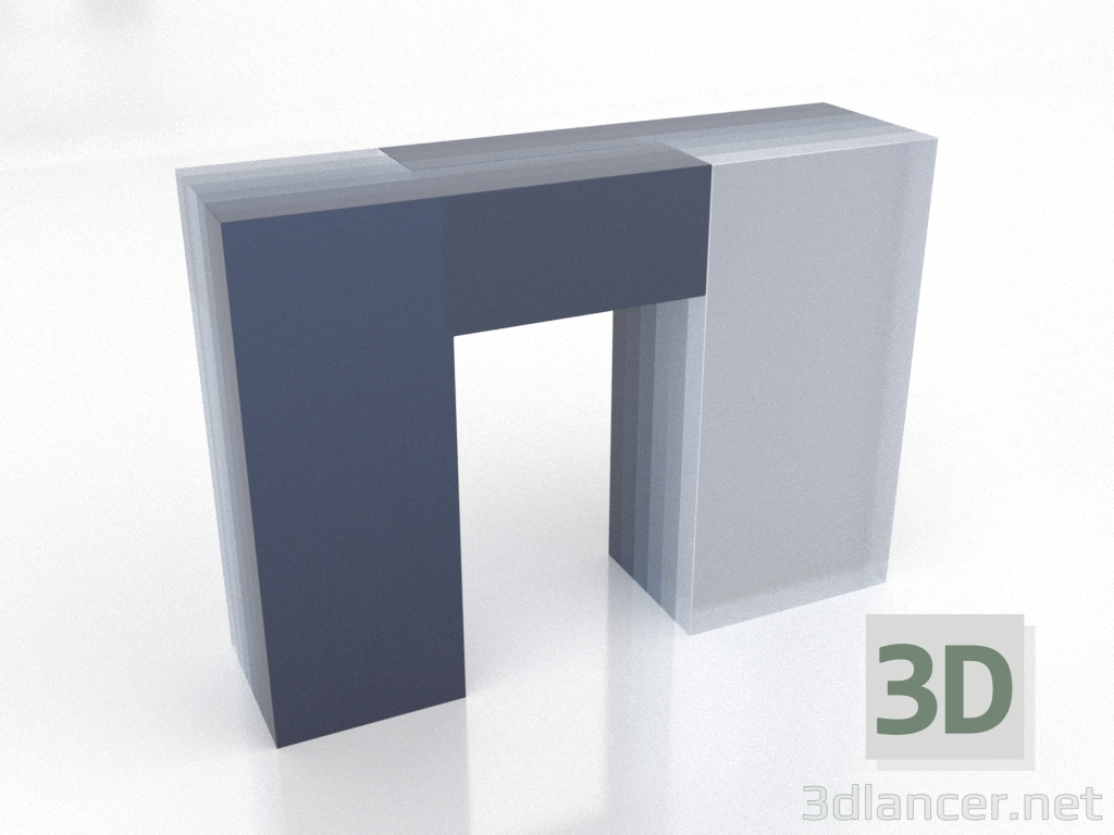 3D Modell GLASS CANDY-Konsole (Option 1) - Vorschau 3D Modell GLASS CANDY-Konsole (Option 1) - Vorschau