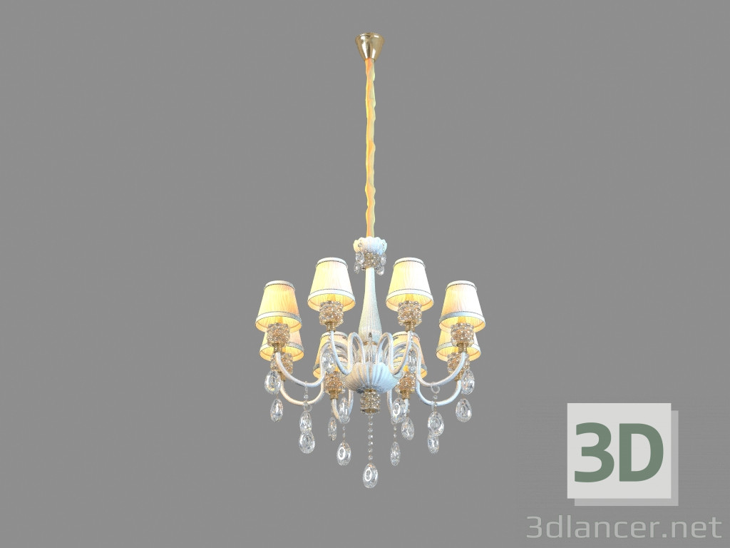 modello 3D Lampadario A8330LM-8GO - anteprima