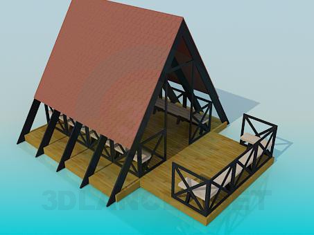 3D Modell Sommerhaus - Vorschau