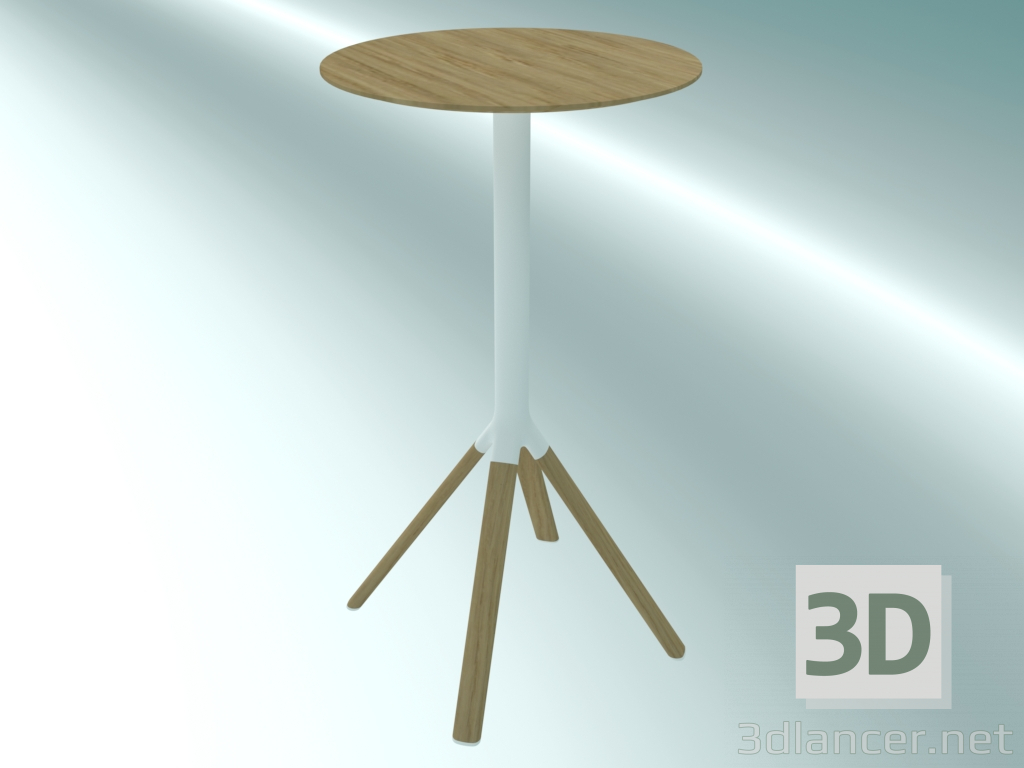 modello 3D Tavolo FORK (P121 D60) - anteprima