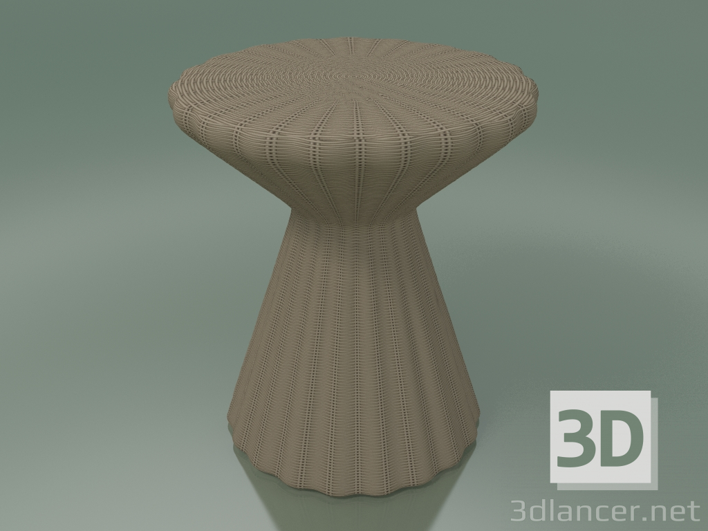 3d model Side table, ottoman (Bolla 12, Natural) - preview