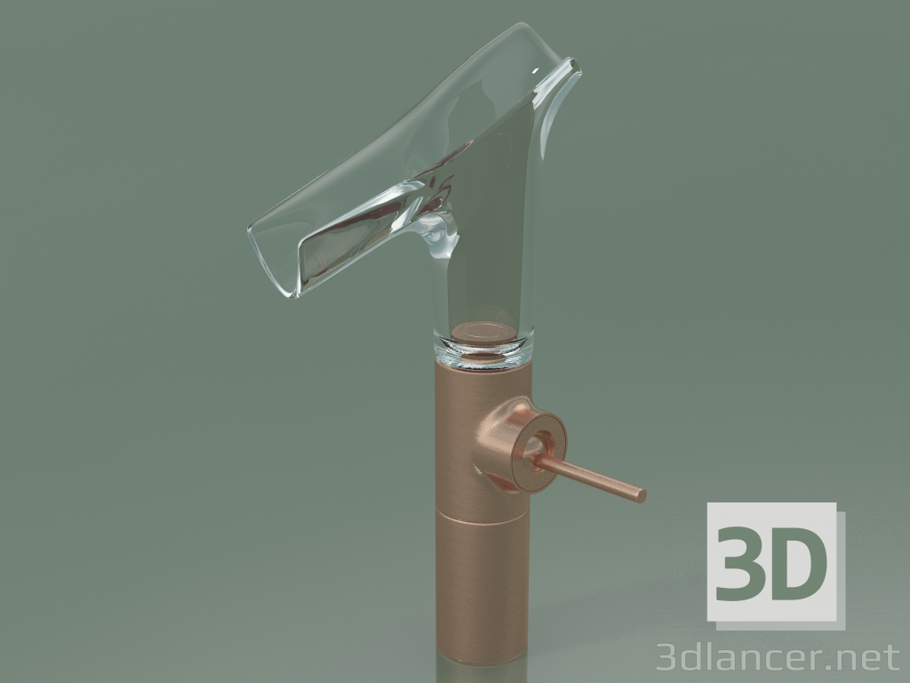 Modelo 3d Misturador para lavatório 220 com bico de vidro (12114310) - preview