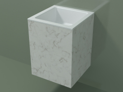 Lavabo suspendu (02R113101, Carrara M01, L 36, P 36, H 48 cm)