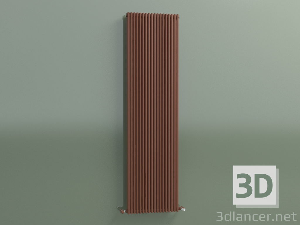 3D modeli Dikey radyatör ARPA 28 (1820x487, bakır kahverengi RAL 8004) - önizleme