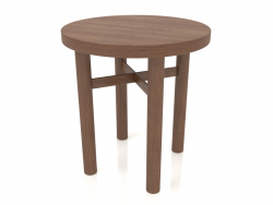 Tabouret (extrémité droite) JT 032 (D=400x430, bois marron clair)