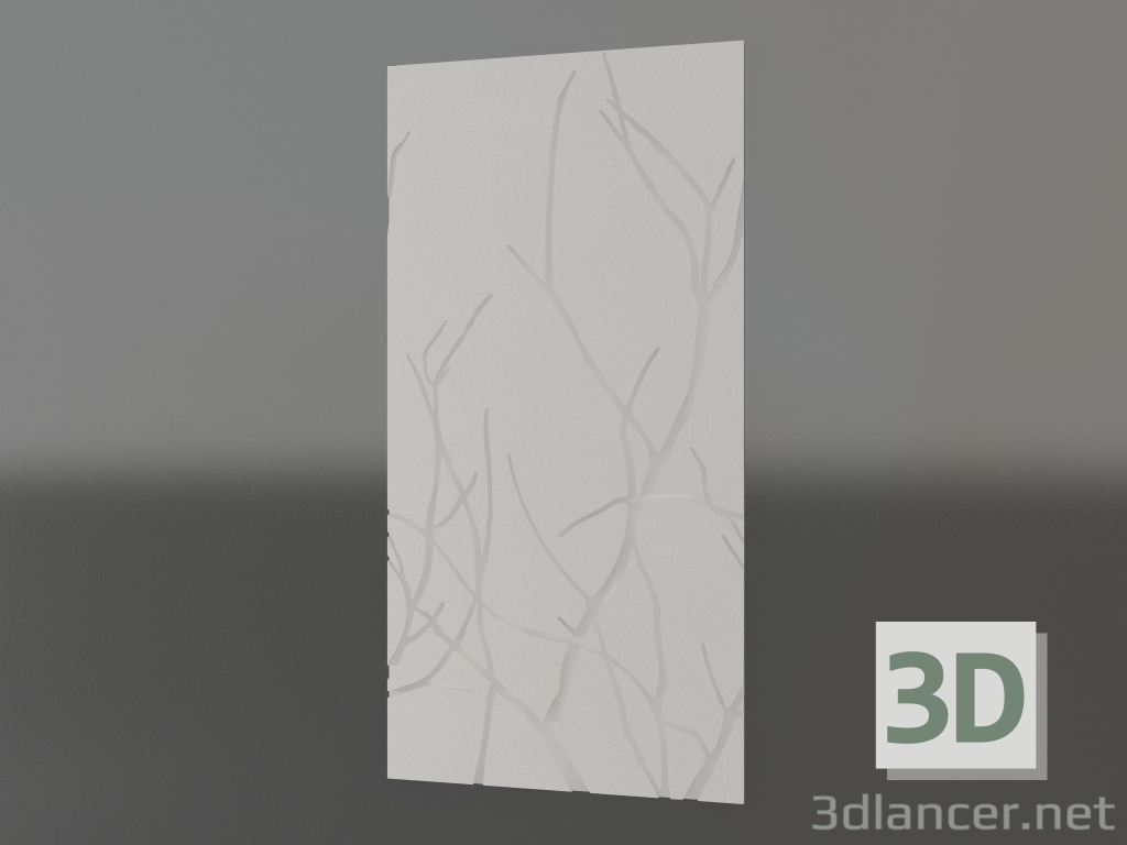 3d model Bajorrelieve Árbol de otoño - vista previa