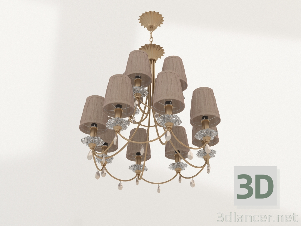 3d model Hanging chandelier (6290) - preview