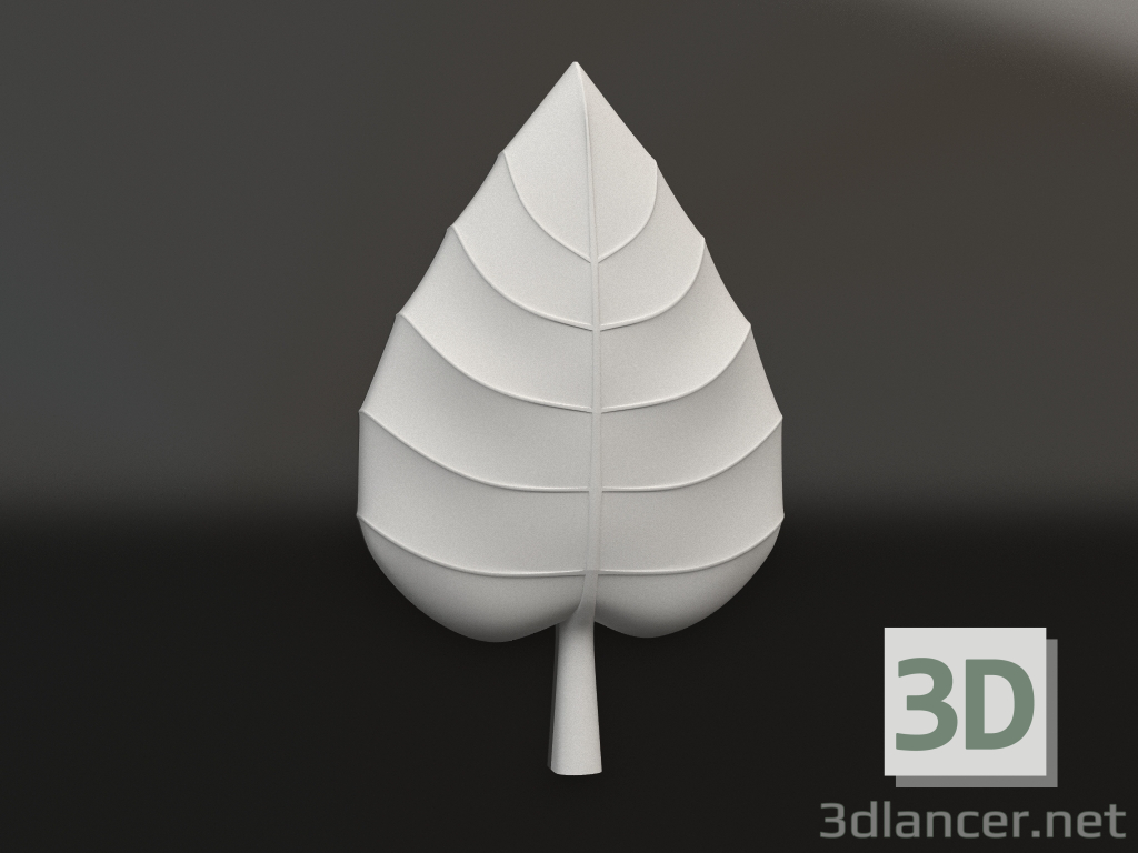 modello 3D Elemento decorativo in gesso DE 077 1 (280x173) - anteprima