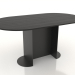 Modelo 3d Mesa de jantar OVAL 1600x900 mm (preto RAL 9005) - preview