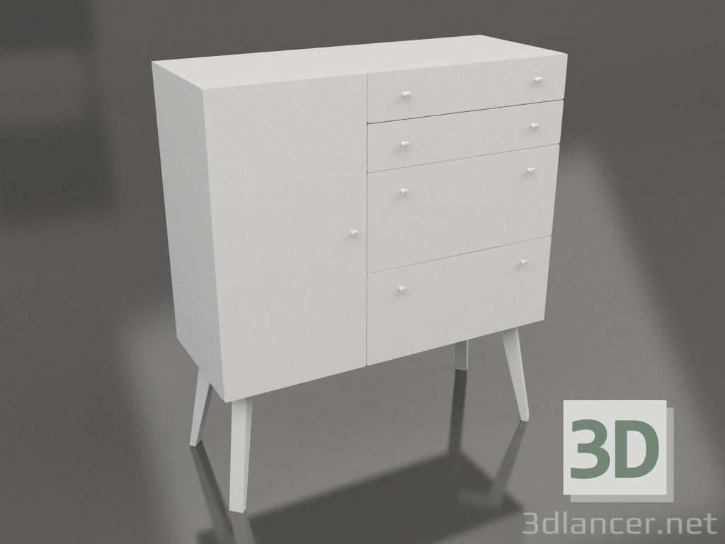 3d model Big Lutreola chest of drawers (option 10) - preview