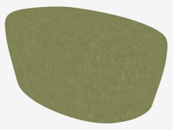 Oval pouf