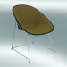 3d model Sillón Sillón CUP (1950-12, cromo, ABS negro) - vista previa