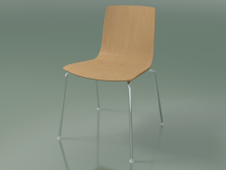 Silla 3906 (4 patas de metal, roble)