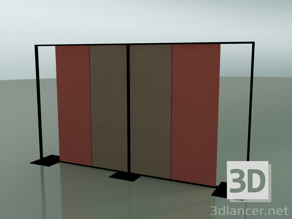 Modelo 3d Painel retangular autônomo 5107x2 + 5108x2 + 5109 (V39) - preview