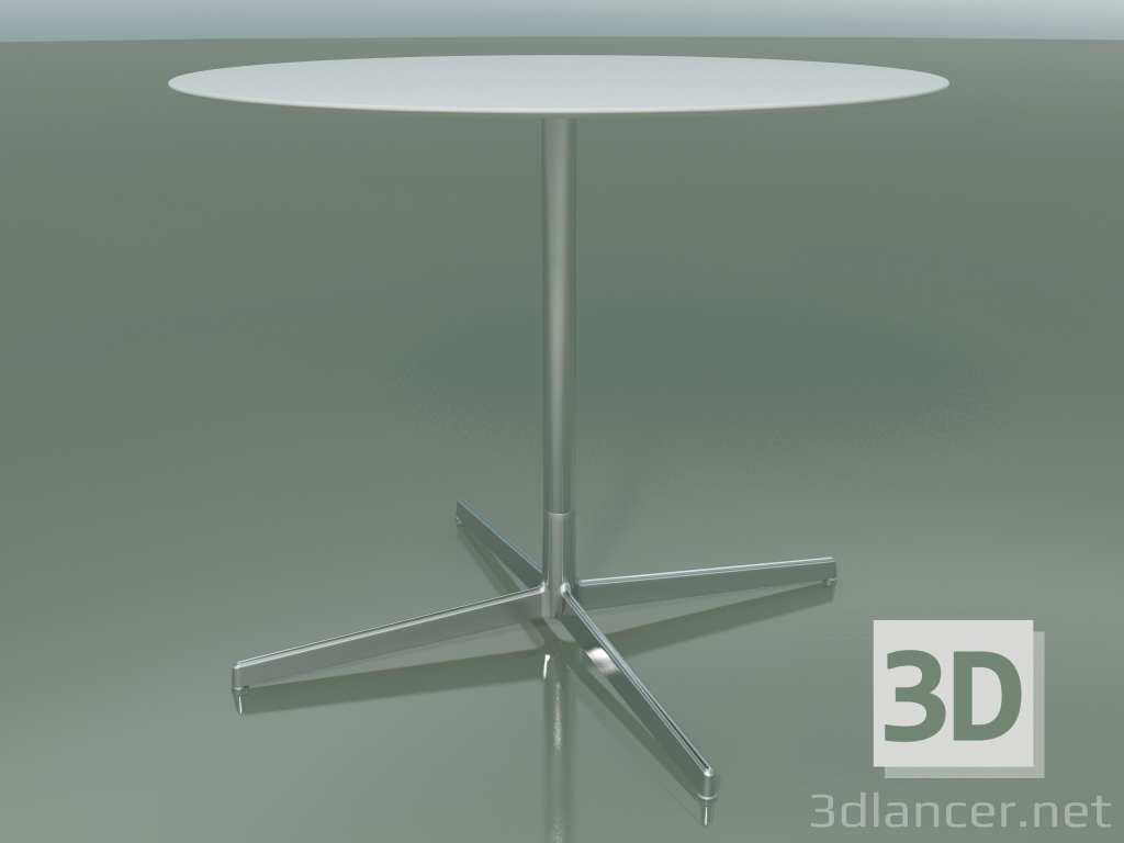 3d model Mesa redonda 5555 (H 72.5 - Ø 89 cm, blanco, LU1) - vista previa