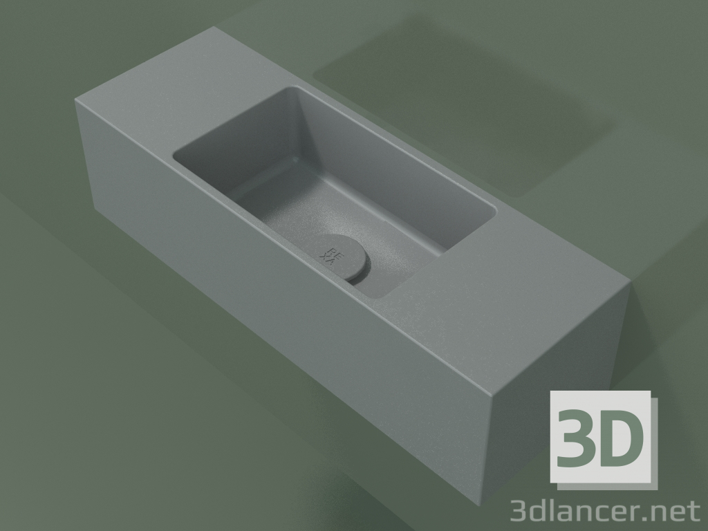 Modelo 3d Lavatório suspenso Lavamani (02UL31101, cinza prateado C35, L 60, P 20, H 16 cm) - preview