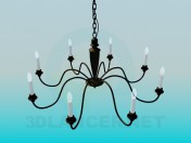 Chandelier with candles