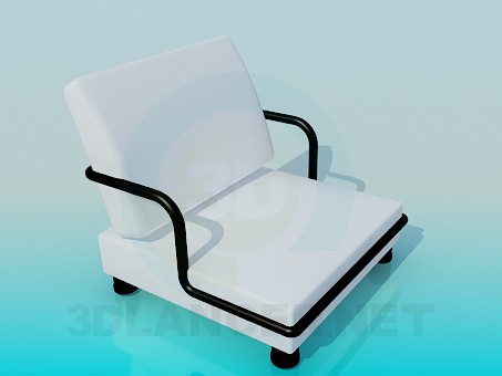 3d model Very low armchair - preview