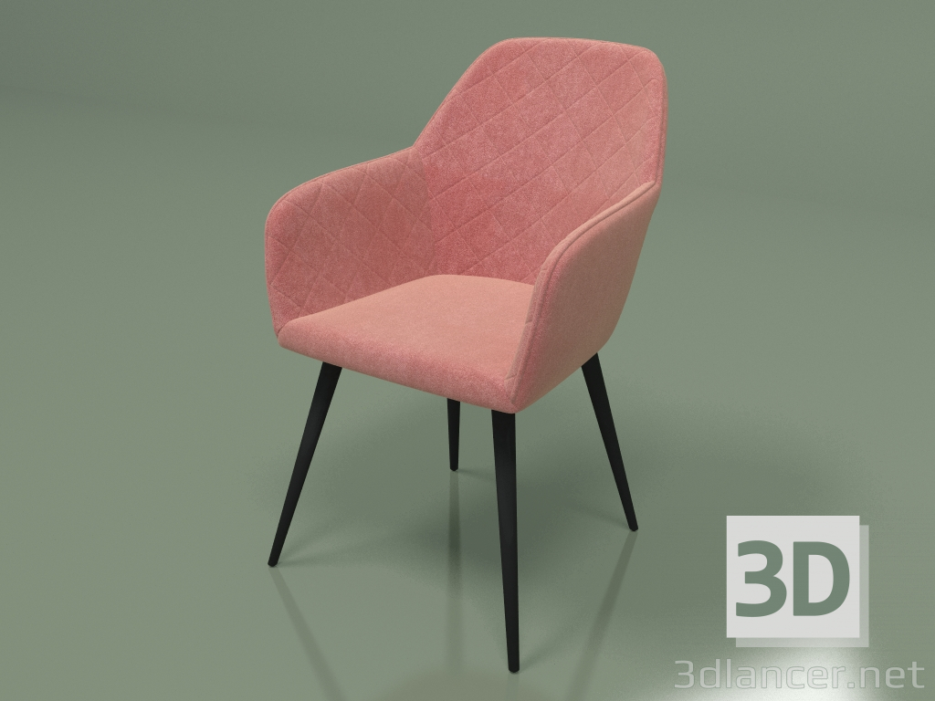 Modelo 3d Cadeira Antiba (rosa esfumaçada) - preview