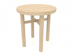 Hocker (gerades Ende) JT 032 (D=400x430, Holz weiß)